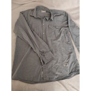 Norse Projects Shirt Mens Blue Eske Button Down SS 2012 Linen Size XL